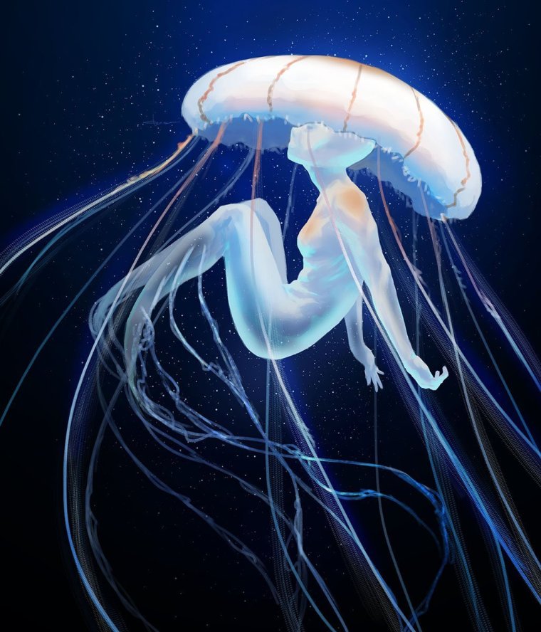 Медуза Виктория биолюминесценция