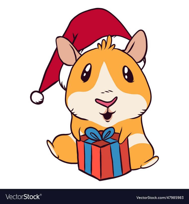 Новогодний хомяк