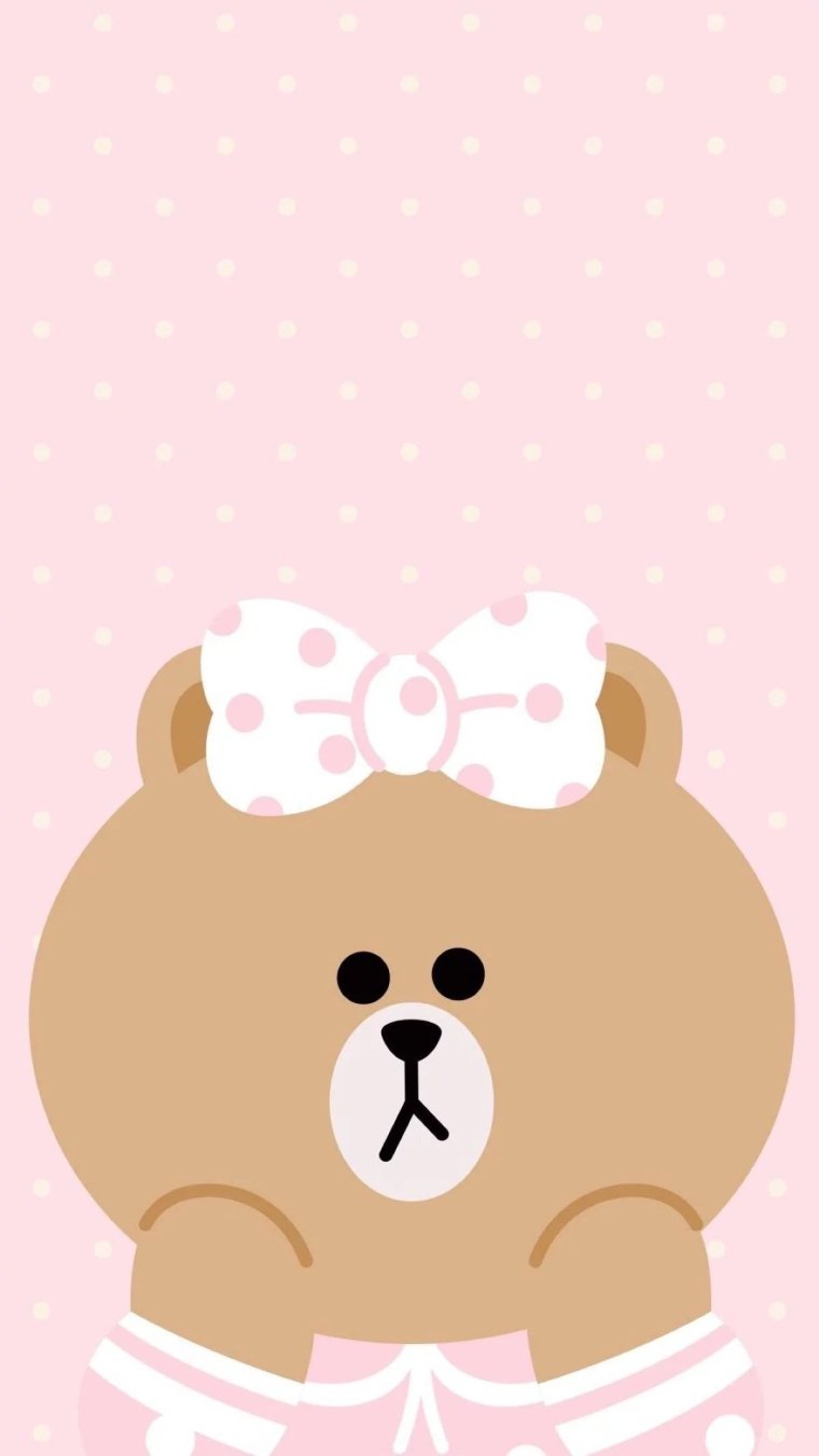 Модные и милые обои с мишкой