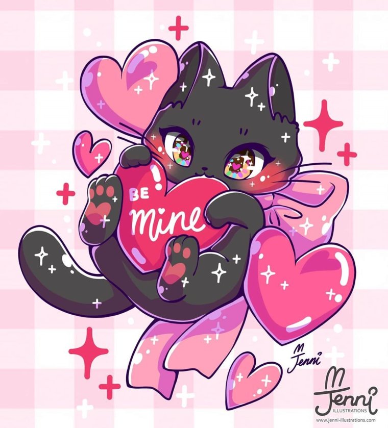 Чиби кавай Дженни Cat