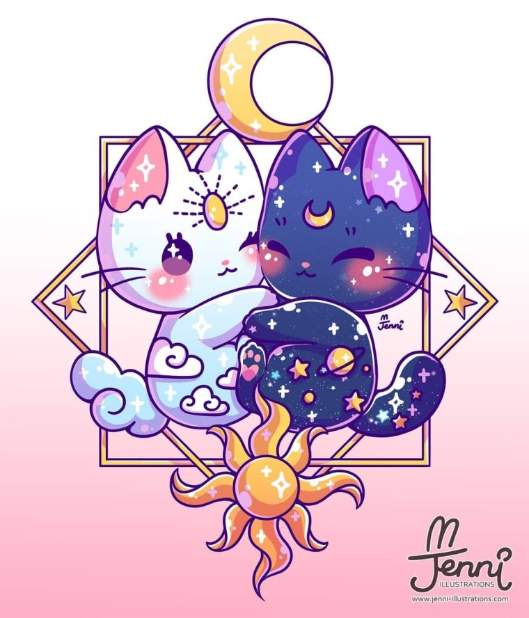 Милые котики волшебные