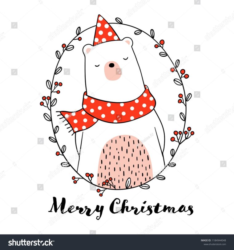 Милые простые новогодние открытки