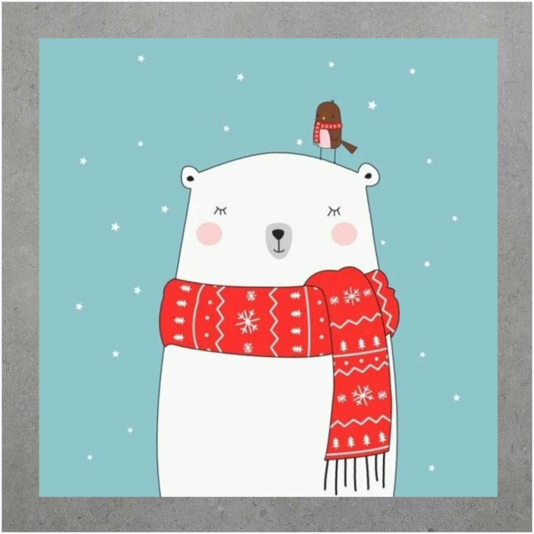 Милый рисунок на новый год