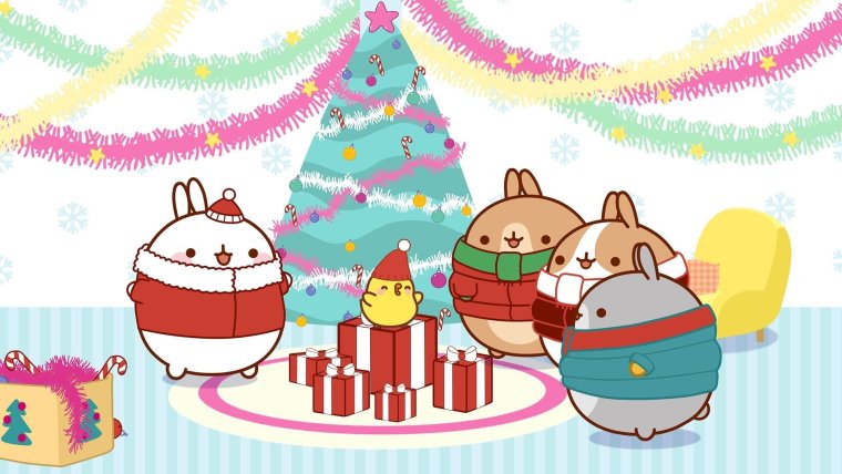 Кавайные рисунки на новый год