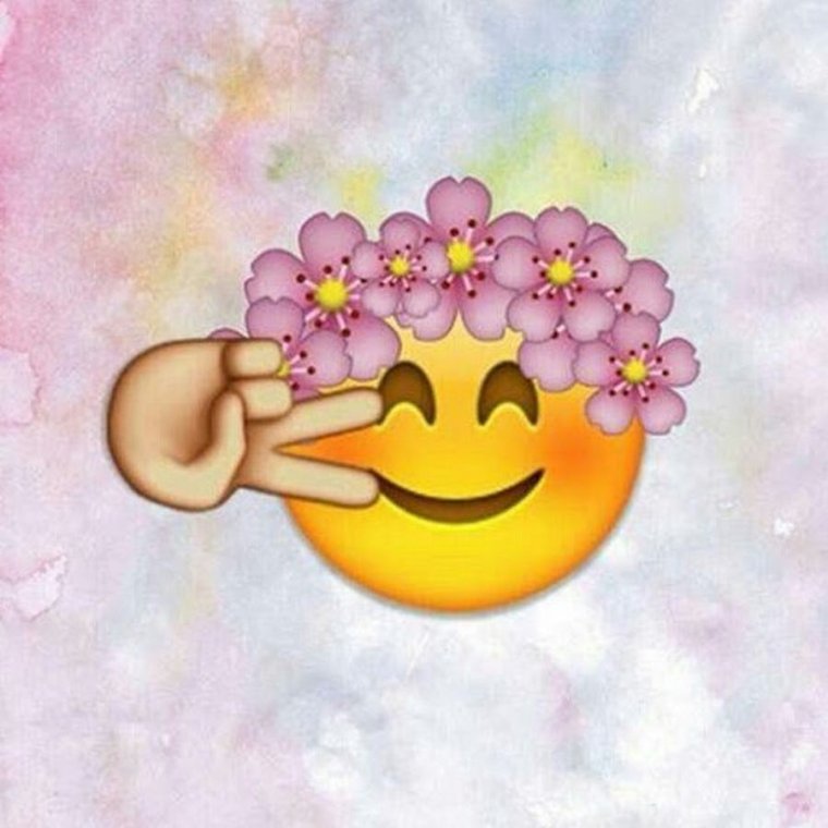 Красивый фон с эмодзи