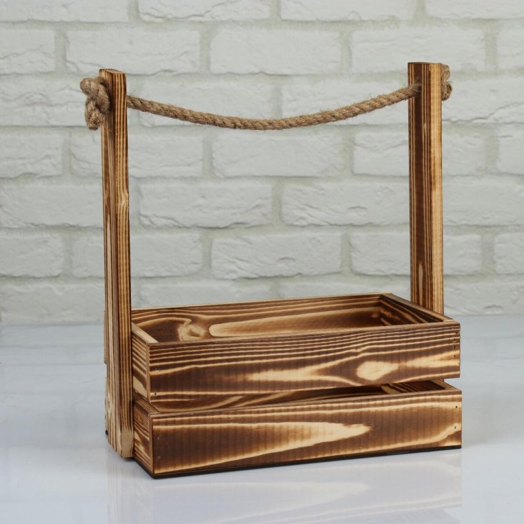 Деревянные кашпо для цветов