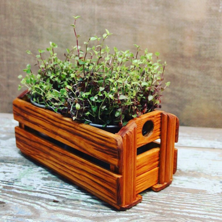 Деревянные ящики для цветов