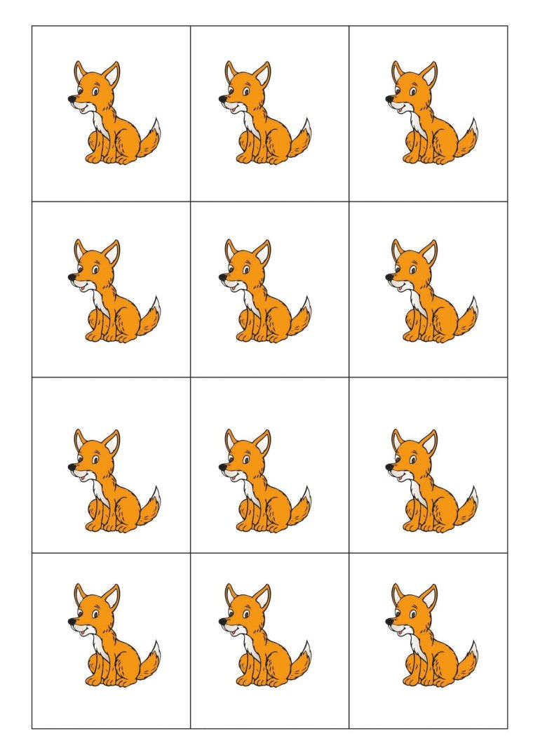 Счетный материал лисички