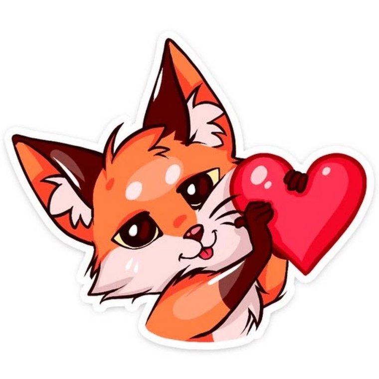 Стикеры Лис Паппи