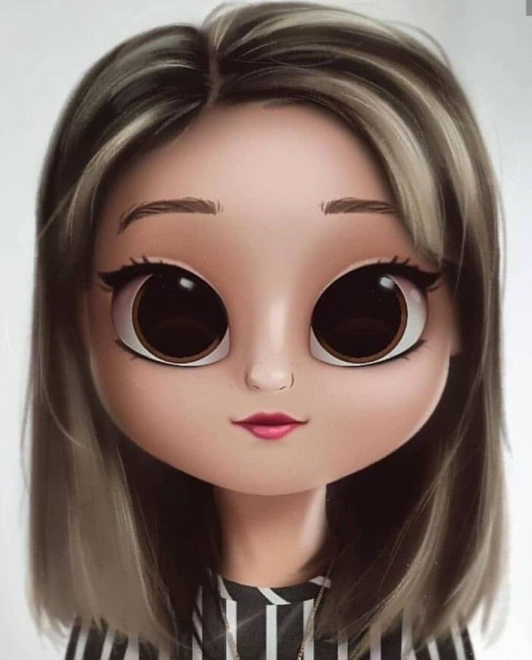 Мультяшные девочки с большими глазами