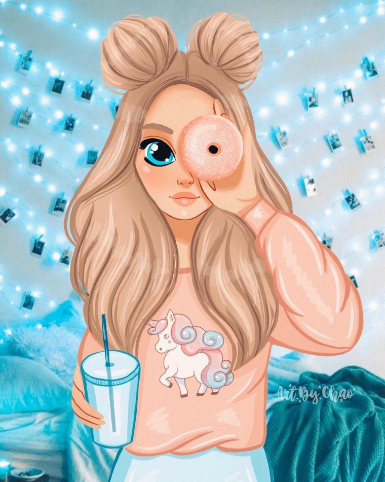 Картинки нарисованные девушки прикольные