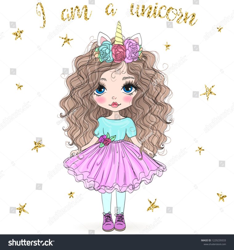 Принцесса с единорожкой
