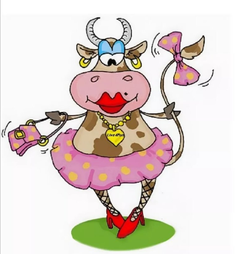 Смешные мультяшные коровы