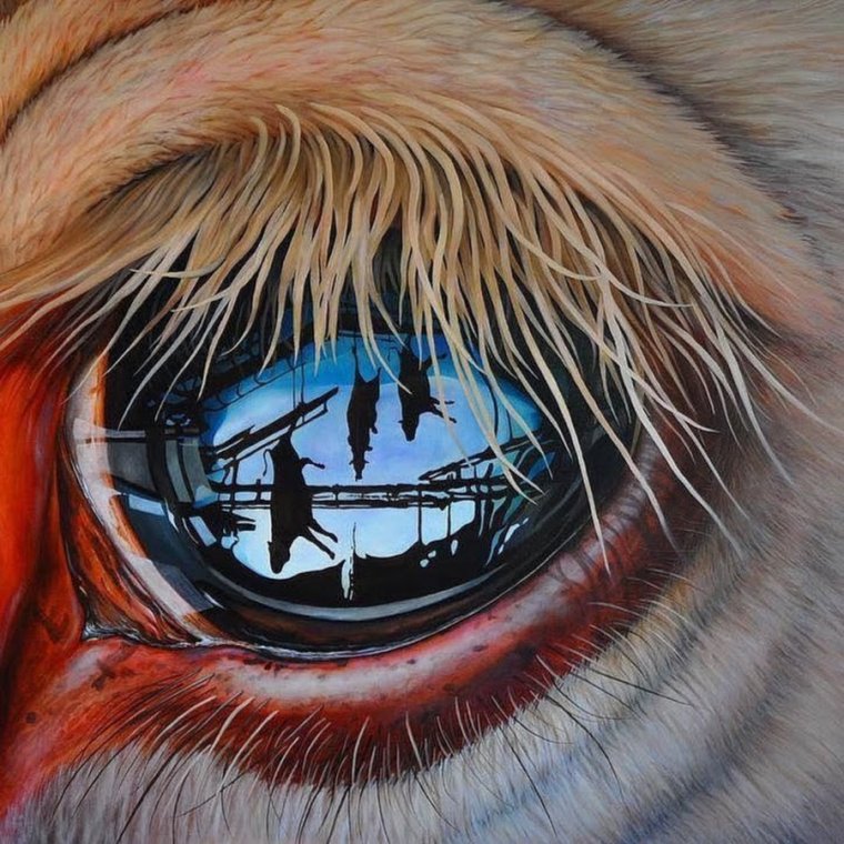 Картина глаз животного