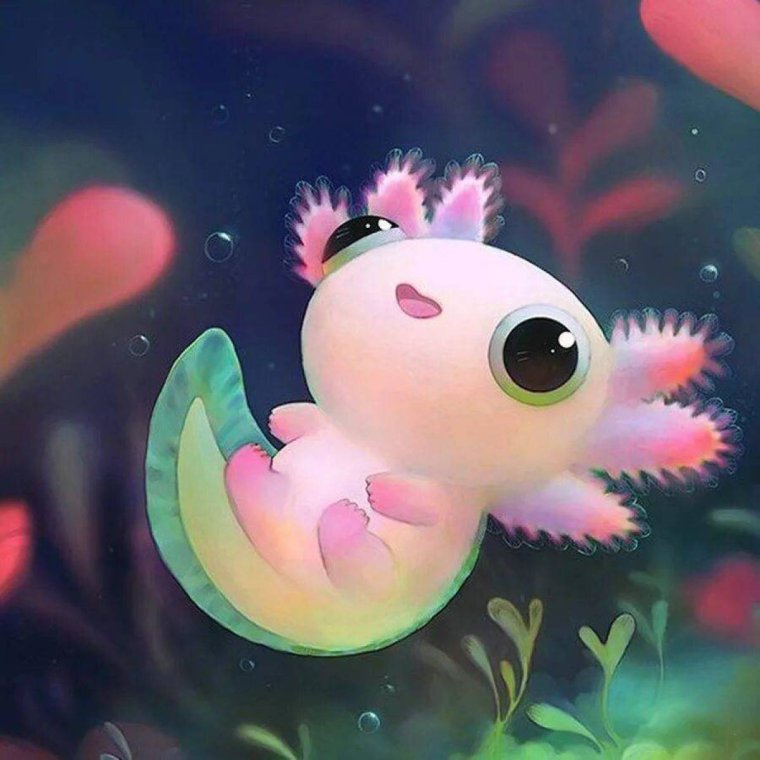 Аксолотль рисуночек