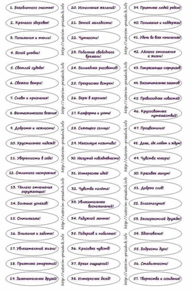 100 Пожеланий