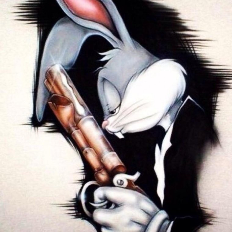 Багз Банни кролик Gangster