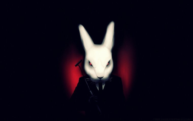 Белый кролик отбросы