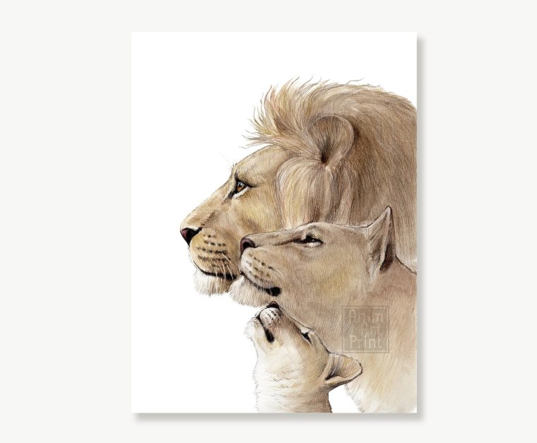 Семья Львов акварель