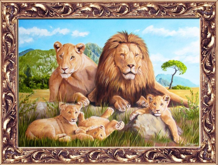 Картина семья Львов