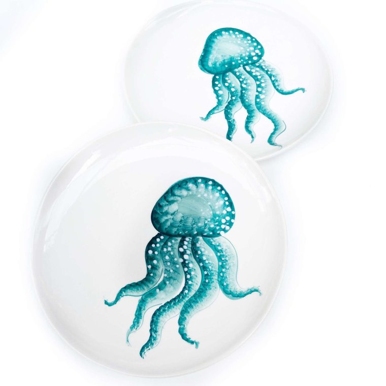 Рисунки на гончарных изделиях медузы