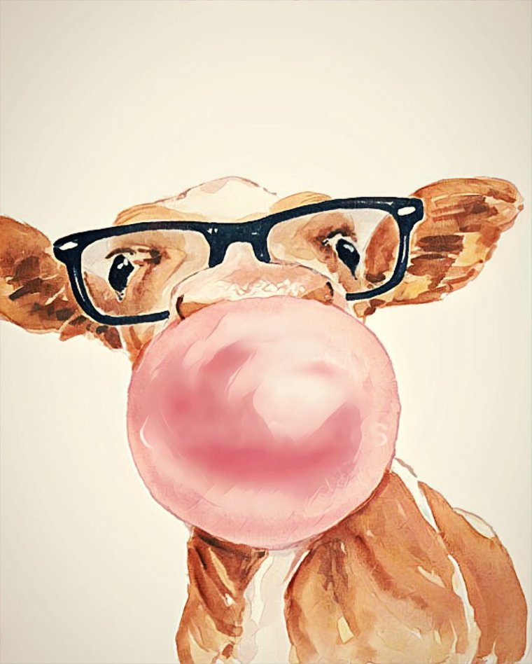 Животные с жевательной резинкой