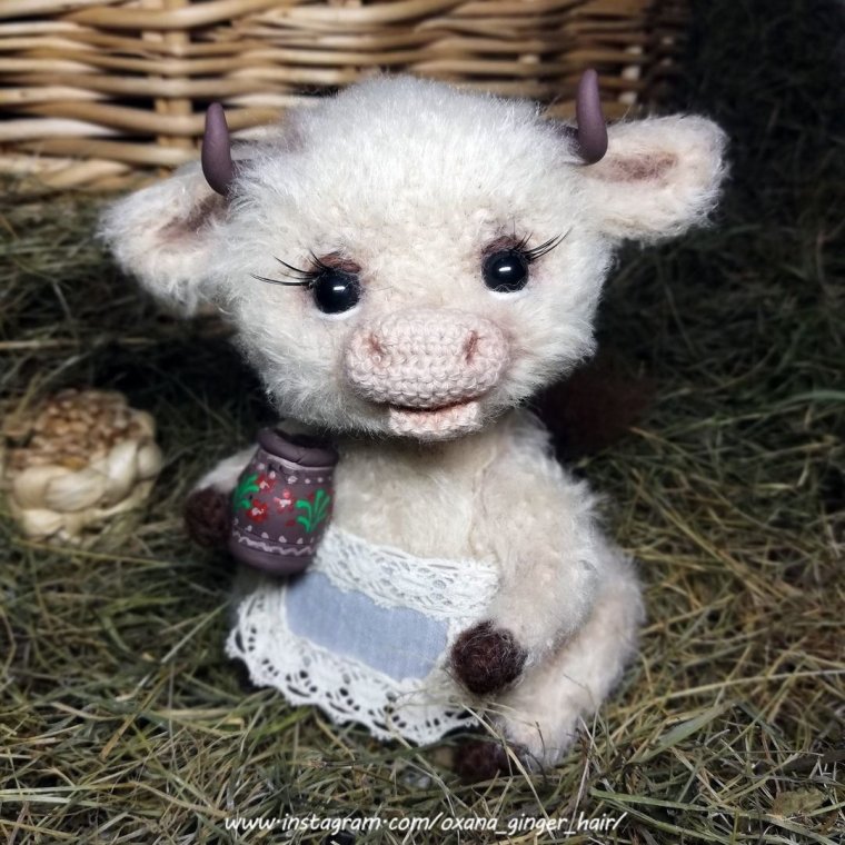 Корова Милка крючком