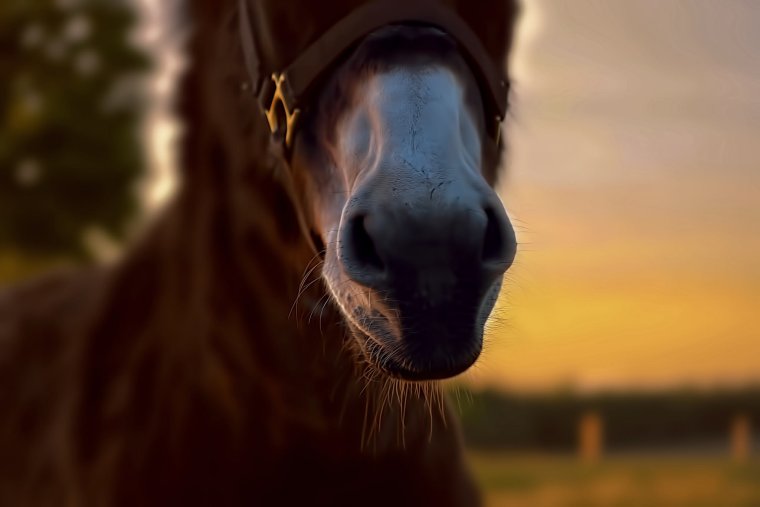 Лошадь близко