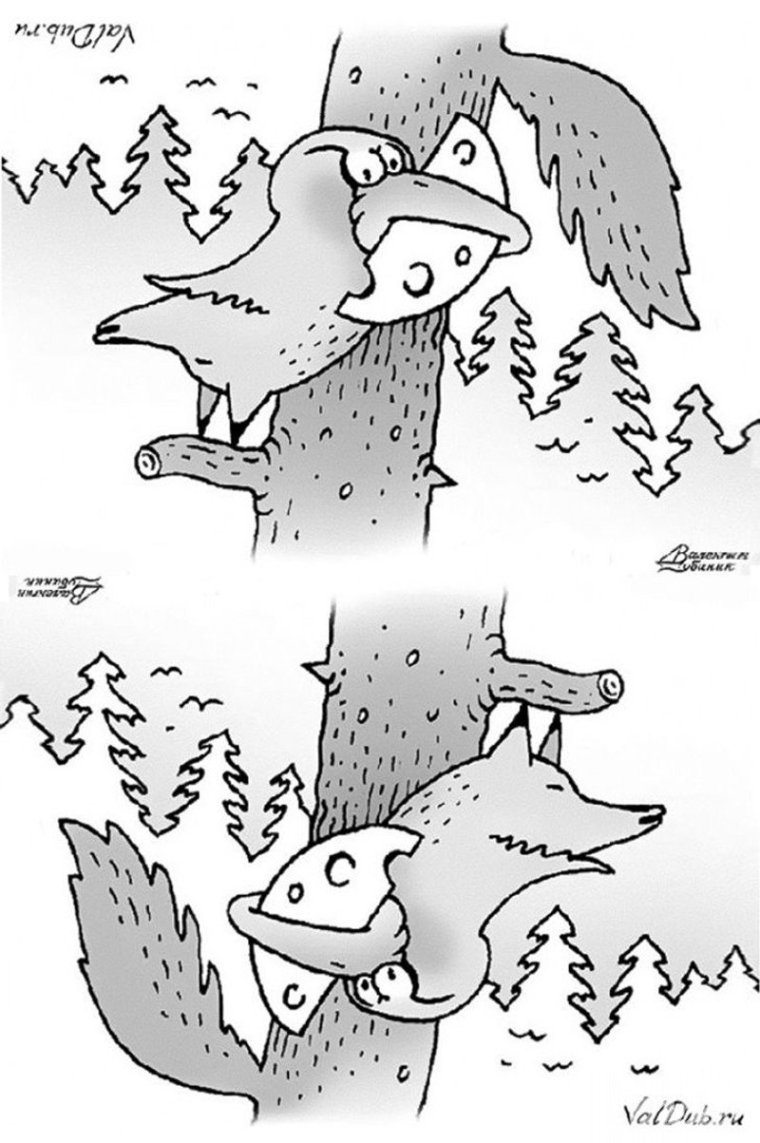 Рисунки перевертыши