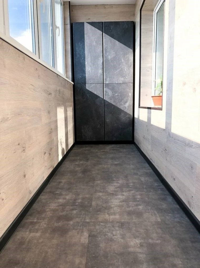 Балкон из кварц винила