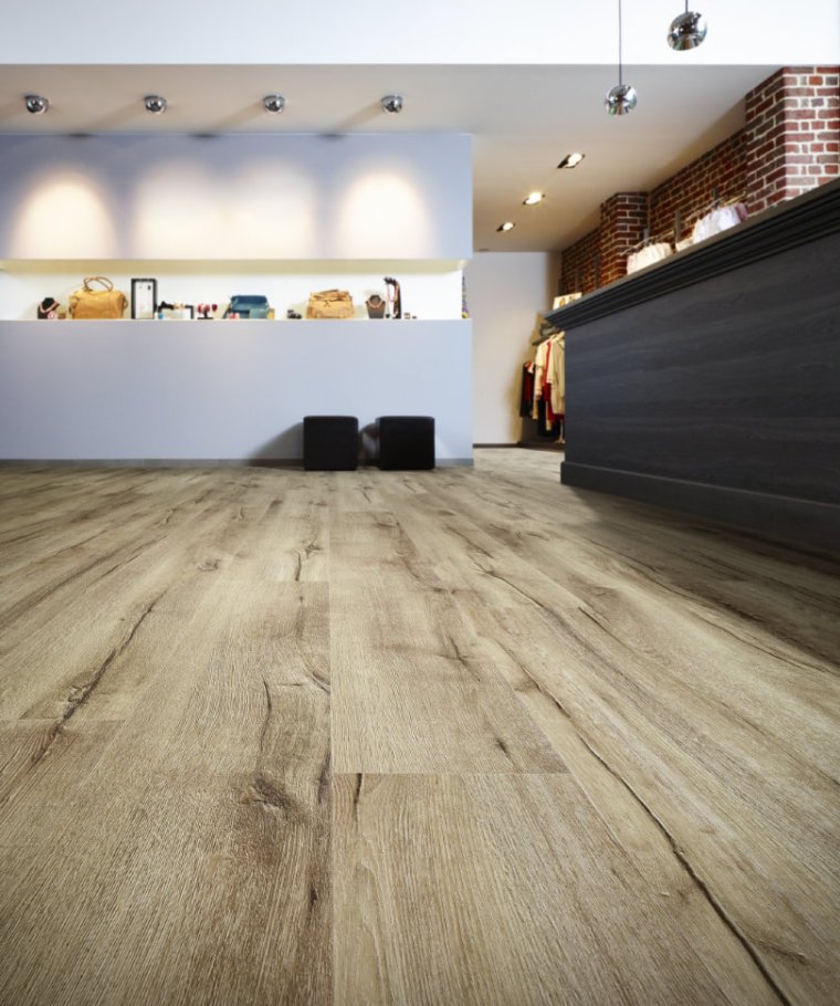 Винил Fine Floor FF-2069 дуб Мале