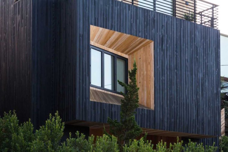 Shou Sugi ban фасад