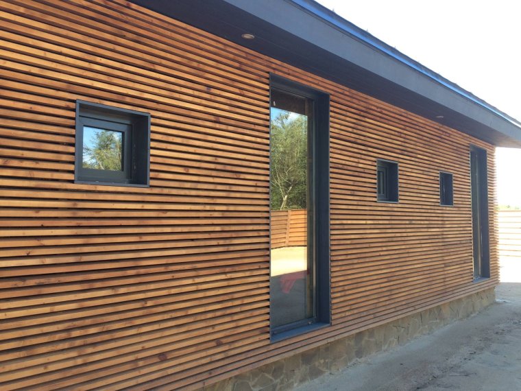 Планкен лиственница фасад