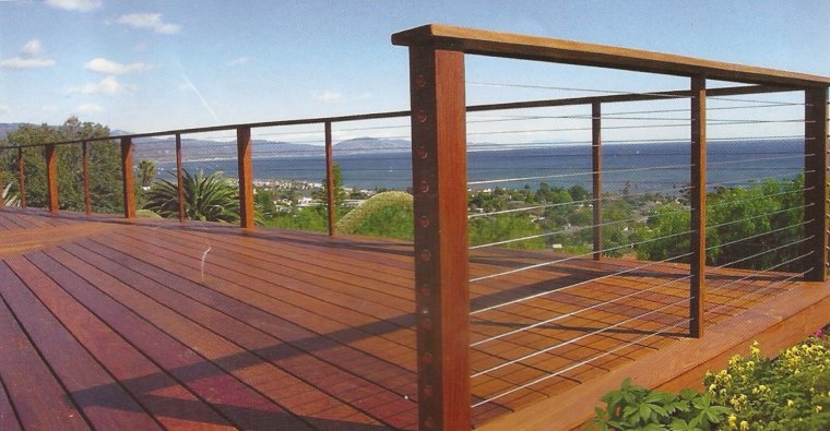 Современное ограждение террасы
