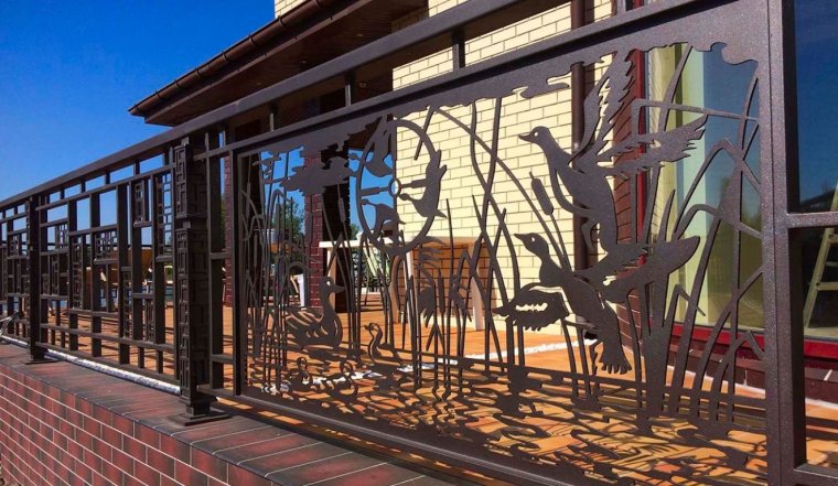 Кованые ограждения для террасы