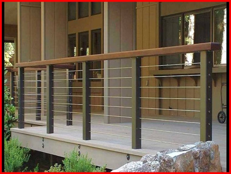 Тросовые ограждения для веранды