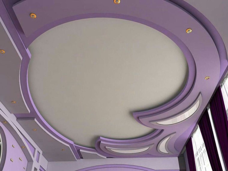 Фигурные потолки и стены