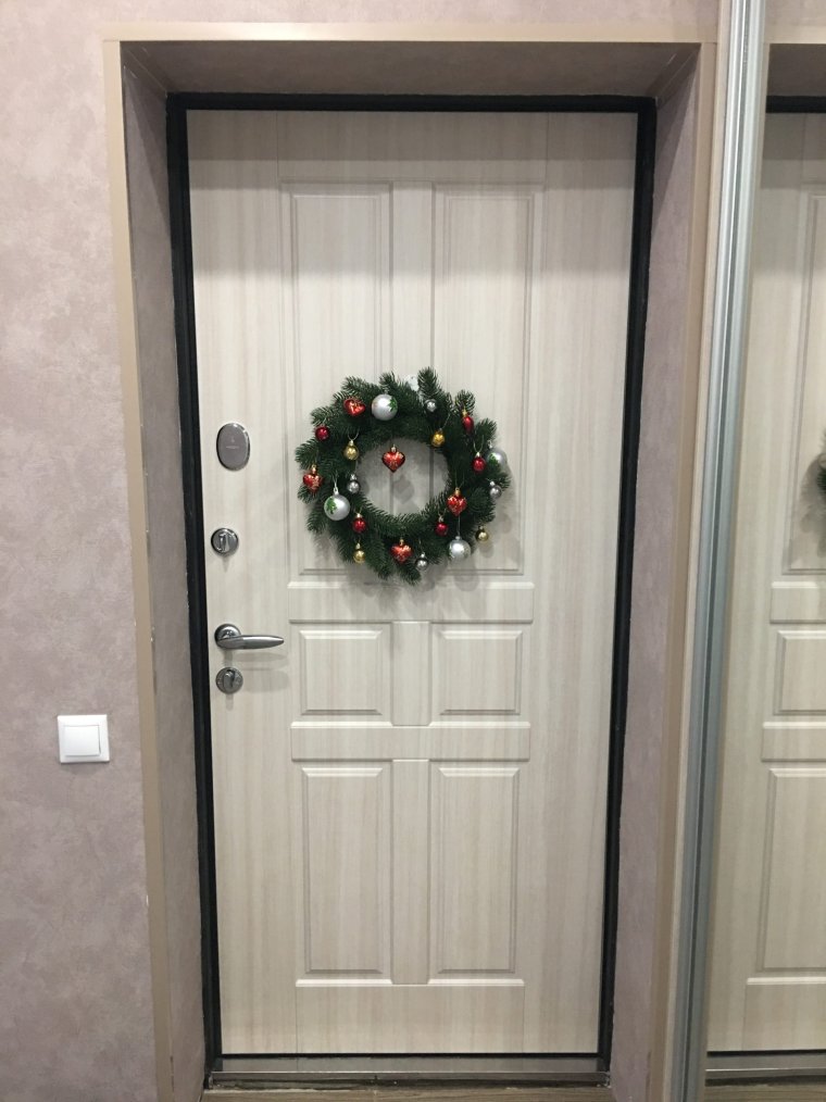 Отделка входной двери изнутри