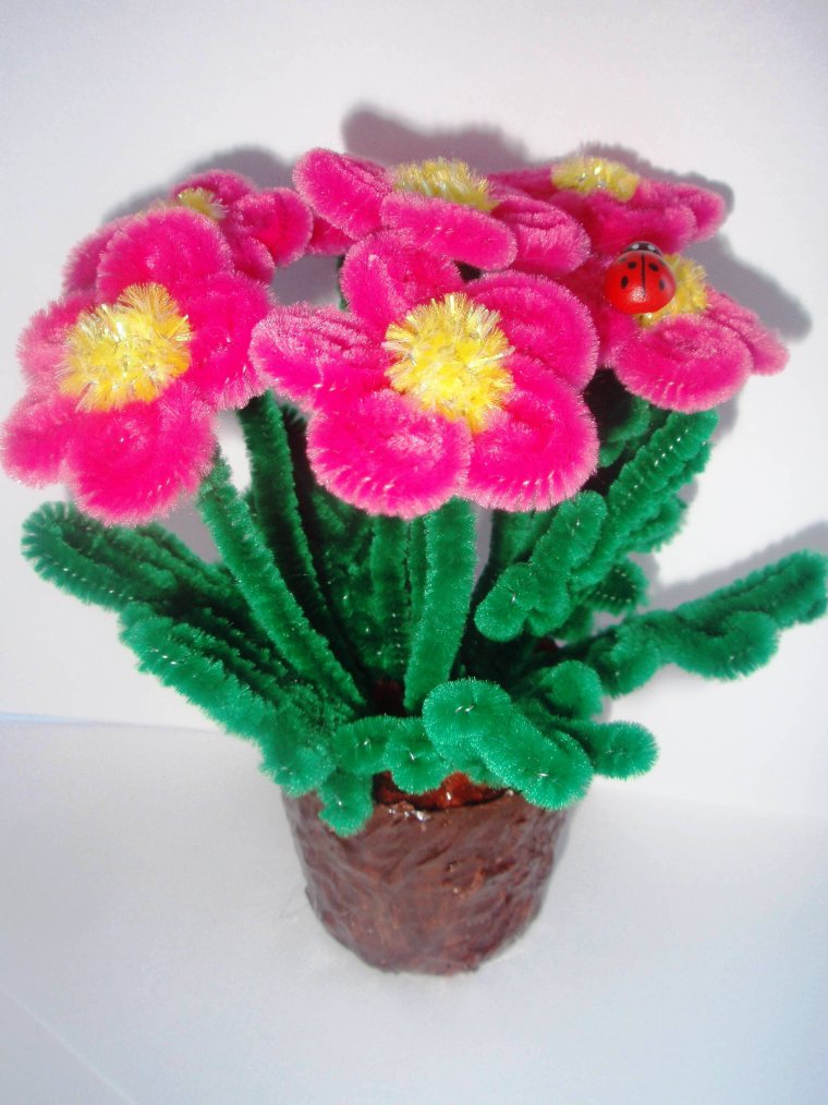 Цветы из синельной проволоки