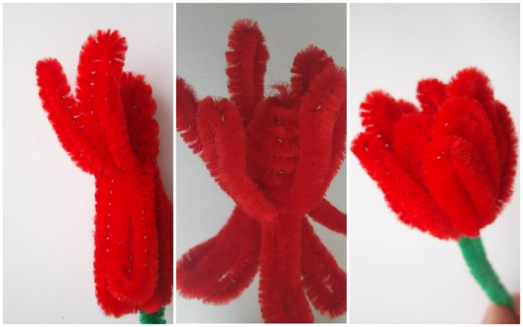 Букет из синельной проволоки