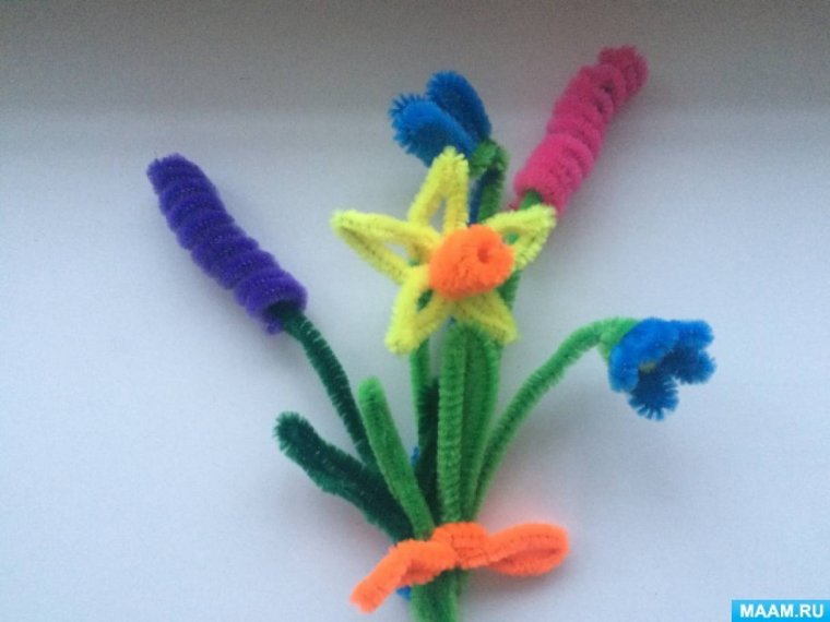 Цветы из синельной проволоки