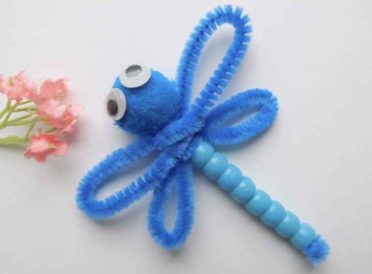 Стрекоза из синельной проволоки