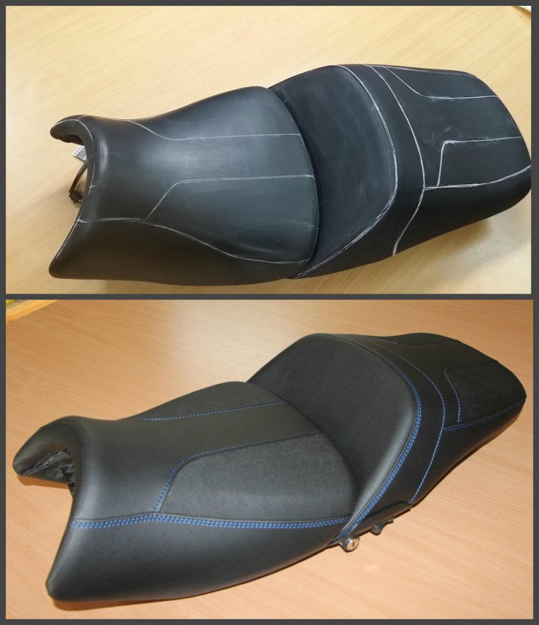 Перетяжка сиденья на BMW k100lt