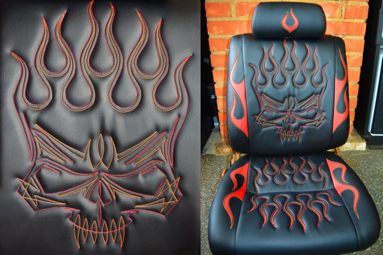 Кресло в мотоциклетном стиле