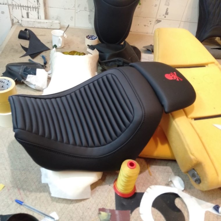 Перетяжка мотосидений Honda Steed