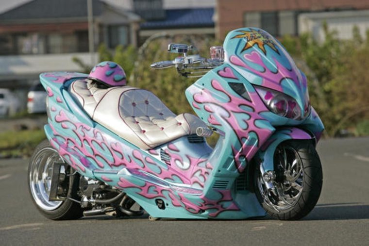 Кастом покраска скутера