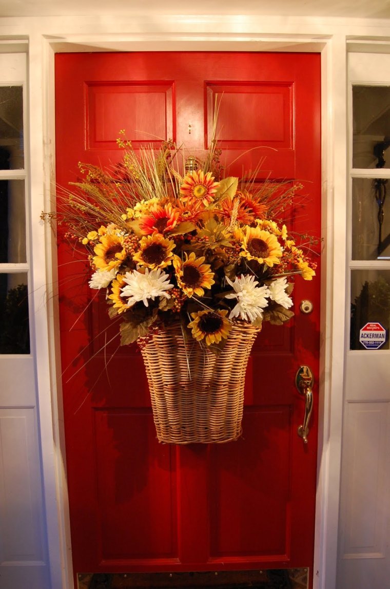 Осенний декор на дверь