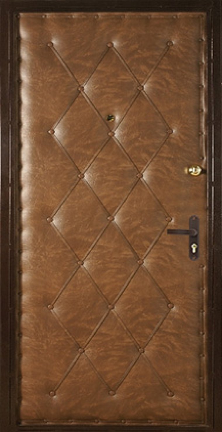 Входная дверь обитая дермантином