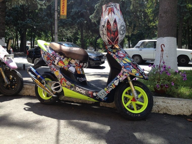 Honda Dio 34 под стант