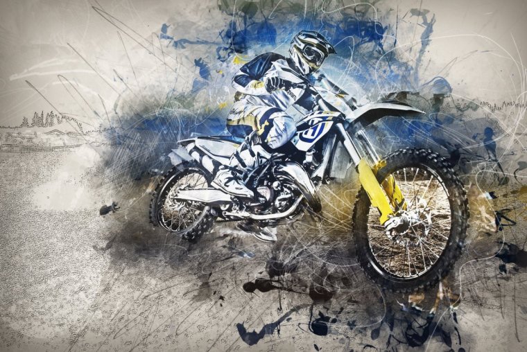 Мотоцикл абстракция